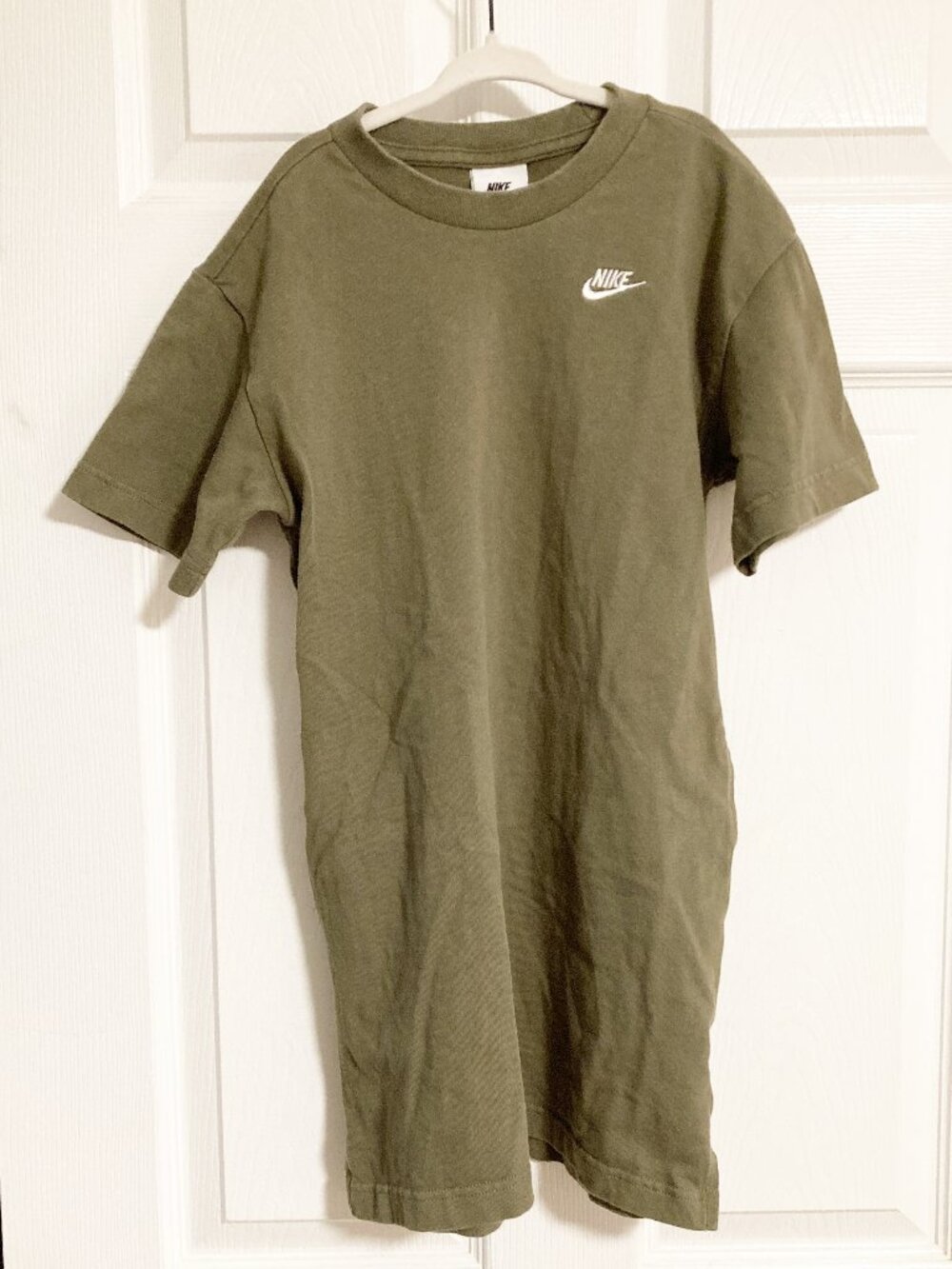 Nike 100% Cotton Short Sleeve Tee Shirt Dress Size S